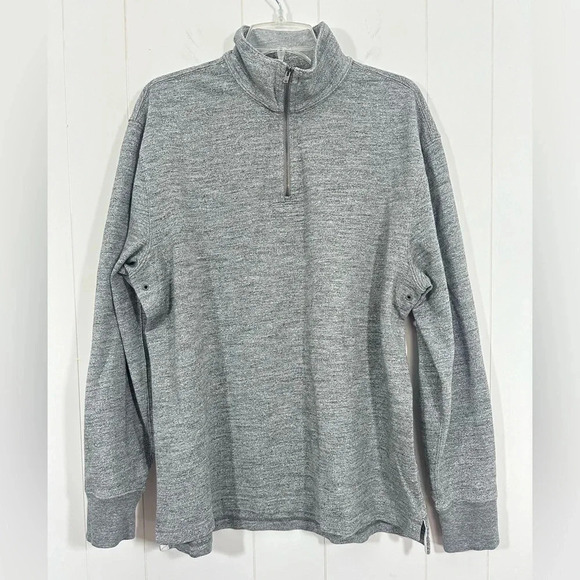 J. Crew Other - J Crew 1/4 Zip Sweatshirt Pullover Long Sleeve Sweater Sz L Mock Neck